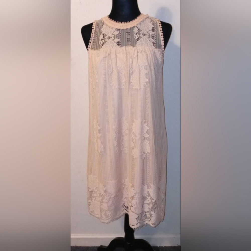 📌3for$10 No Boundaries Women White Lace Dress Size S